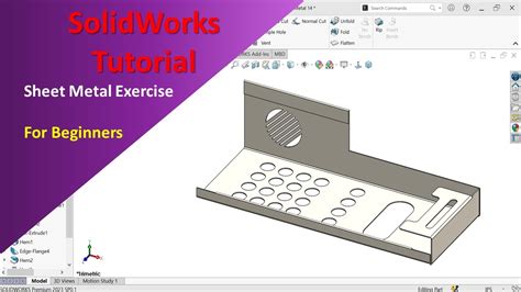 sheet metal solidworks exercises|solidworks sheet metal tutorials.